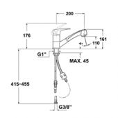 TEKA MS1 EXT. 40.9718.02 | смеситель для кухни 