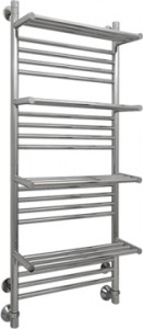 Сунержа Богема 00-0104-1240 | водяной полотенцесушитель + 4 полки 1200x400 ― поставщик сантехники и отопительного оборудования SAN-GROZE