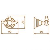 Крючок тройной Fiore CANOVA 245.51 (хром)