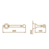 Держатель для туалетной бумаги  Fiore REGNO 235.51 (хром)