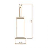 Ёршик туалетный напольный Fiore REGNO 253.51 (хром)