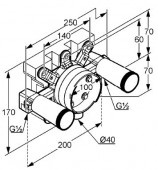 KLUDI 743870000N JOOP Комплект для скрытого монтажа