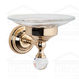 Migliore Amerida ML.AMR-60.401DO | настенная мыльница (золото/swarovski) ― поставщик сантехники и отопительного оборудования SAN-GROZE