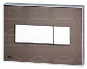 ALCAPLAST M1373 | клавиша смыва с цветным вкладышем для унитаза (цвет коричневый)