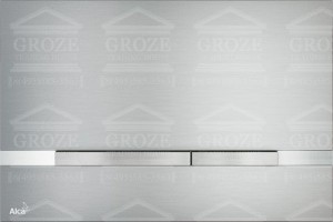 ALCAPLAST STRIPE | клавиша смыва FLAT для унитаза (цвет титан) ― поставщик сантехники и отопительного оборудования SAN-GROZE
