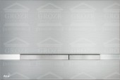 ALCAPLAST STRIPE | клавиша смыва FLAT для унитаза (цвет титан)