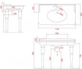 EE13 ARTCERAM HERMITAGE | раковина подвесная 112x63