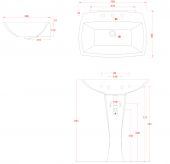 JZ17 ARTCERAM JAZZ | подвесная раковина 70x49