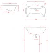 JZ19 ARTCERAM JAZZ | подвесная раковина 70x48