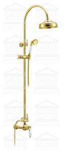 BOHEME Imperiale Ripresa | душевая система (золото/swarovski) ― поставщик сантехники и отопительного оборудования SAN-GROZE