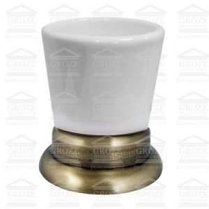 Boheme Medici 10612 | стакан для зубных щёток (бронза/керамика) ― поставщик сантехники и отопительного оборудования SAN-GROZE