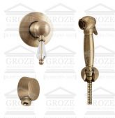 FIORE IMPERIAL SKY комплект гигиенический душ со смесителем (бронза)