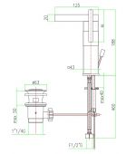 FIORE XS 71CR7719 | смеситель для раковины