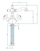 Fiore Margot 26ZZ0635 | смеситель для биде (старая бронза)