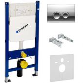 458.161.21.1 GEBERIT Duofix | инсталляция для унитаза SET 4 in 1 (хром)