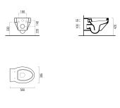 691511 GSI TRACCIA | унитаз подвесной с крепежом