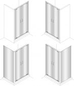 HUPPE X1 120905 | дверь в нишу 90