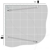 INR LINC ANGEL | душевой уголок 90х90