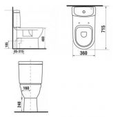 Jika Mio Scandic 2471.6 | унитаз моноблок для инвалидов (в сборе)
