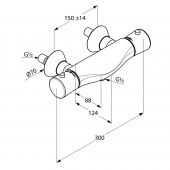 Kludi 534000538N Ambienta | термостатический смеситель для душа (хром)