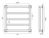 MARGAROLI 810/3quadro Box QUADRI | электрический полотенцесушитель (хром)
