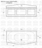VAT18 SIMAS ARCADE | ванна акриловая пристенная 1800х800