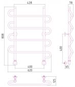 Стилье (Сунержа) Деко Люкс 00022-8060 | водяной полотенцесушитель 800х600