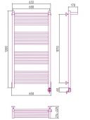 Сунержа Богема 00-0507-1260 | электрический полотенцесушитель 1200x600