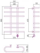 Сунержа Фурор 00-0511-8060 | электрический полотенцесушитель 800х600
