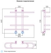 Сунержа Фурор-Ёлочка 00-0109-6090 | водяной полотенцесушитель 600x900