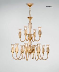 Подвесная люстра Sylcom 1020/8+4 D DA ― поставщик сантехники и отопительного оборудования SAN-GROZE